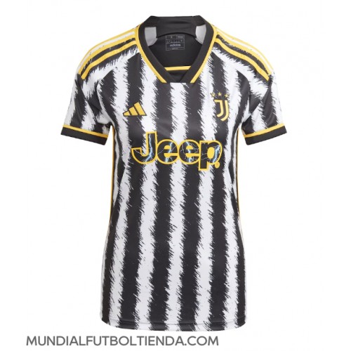 Camiseta Juventus Primera Equipación Replica 2023-24 para mujer mangas cortas
